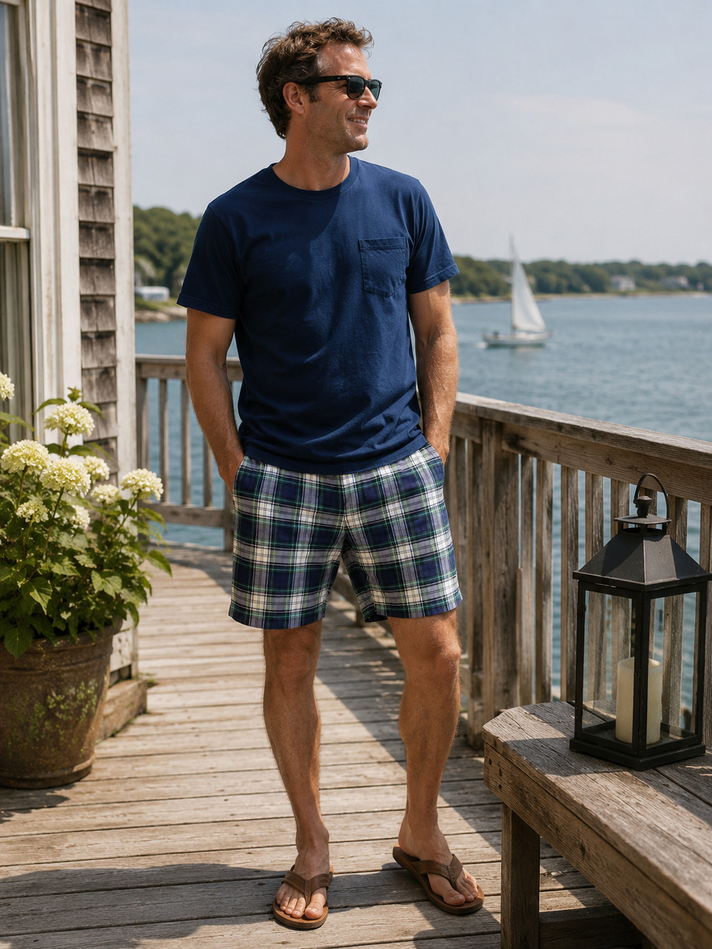 Polo Ralph Lauren Mens Multicolor Plaid Cargo Shorts Casual Pockets Size 36